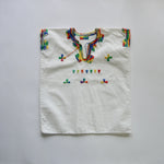 vintage hand stitched rainbow embroidered kaftan kids 18m-2y