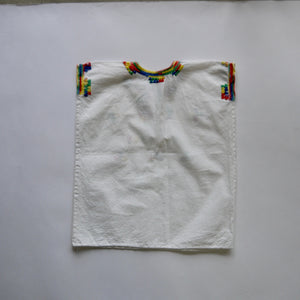 vintage hand stitched rainbow embroidered kaftan kids 18m-2y