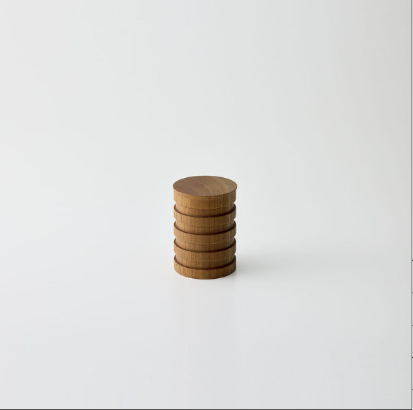 我戸幹男商店 KISEN 茶筒 段 smoke gray