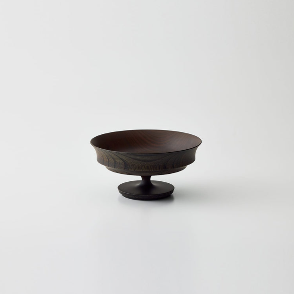 我戸幹男商店 SINAFU 6.0高台盛器 羽反 black