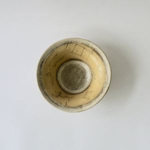 寺社下景子　黄色い鉢(23cm) I