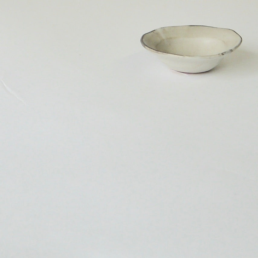 馬場勝文　土マットリムオーバル深皿（小）