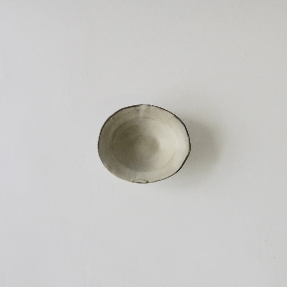 馬場勝文　土マットリムオーバル深皿（小）