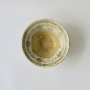 寺社下景子　黄色い鉢(23cm) H