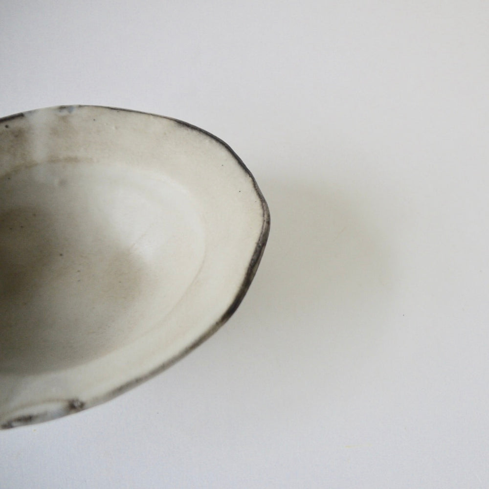 馬場勝文　土マットリムオーバル深皿（小）