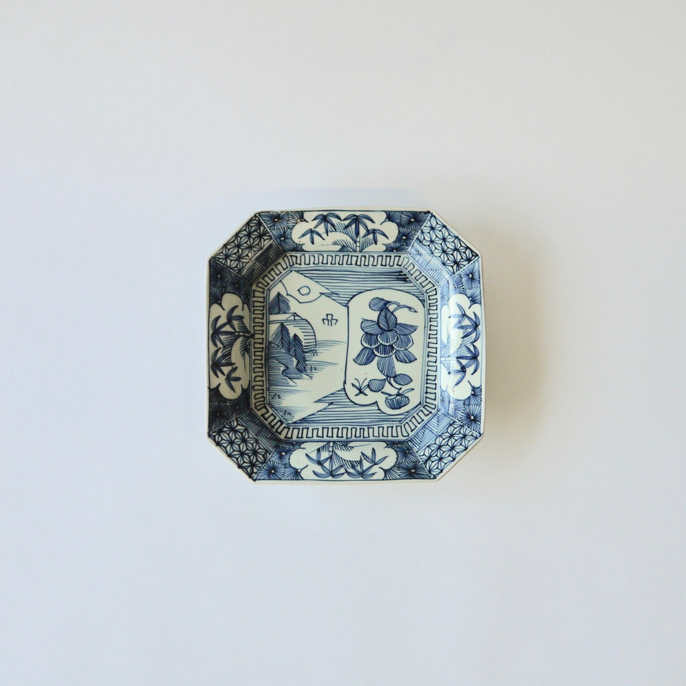 古伊万里 染付 角皿 (21.5cm) – S-STORE 古伊万里 染付 角皿 (21.5cm) – S-STORE