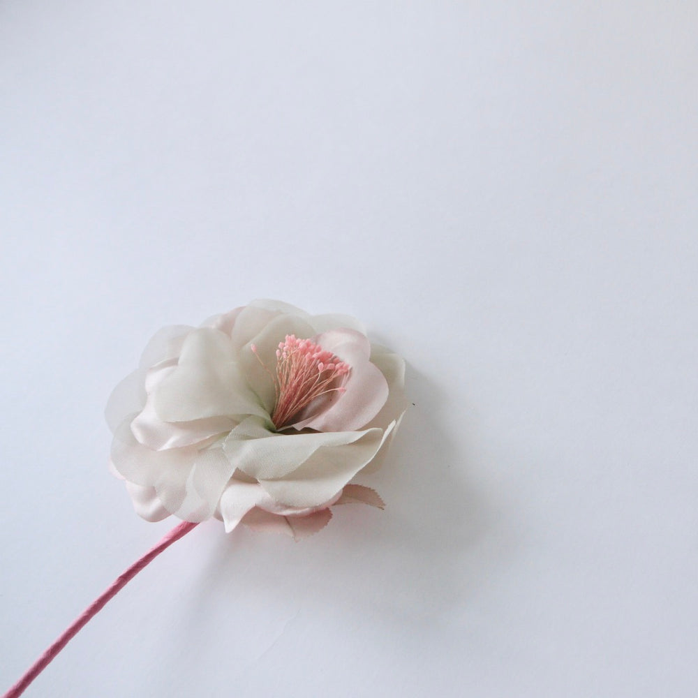 
            
                Load image into Gallery viewer, Vintage Dusty  Pink Rose Satin  Corsage
            
        