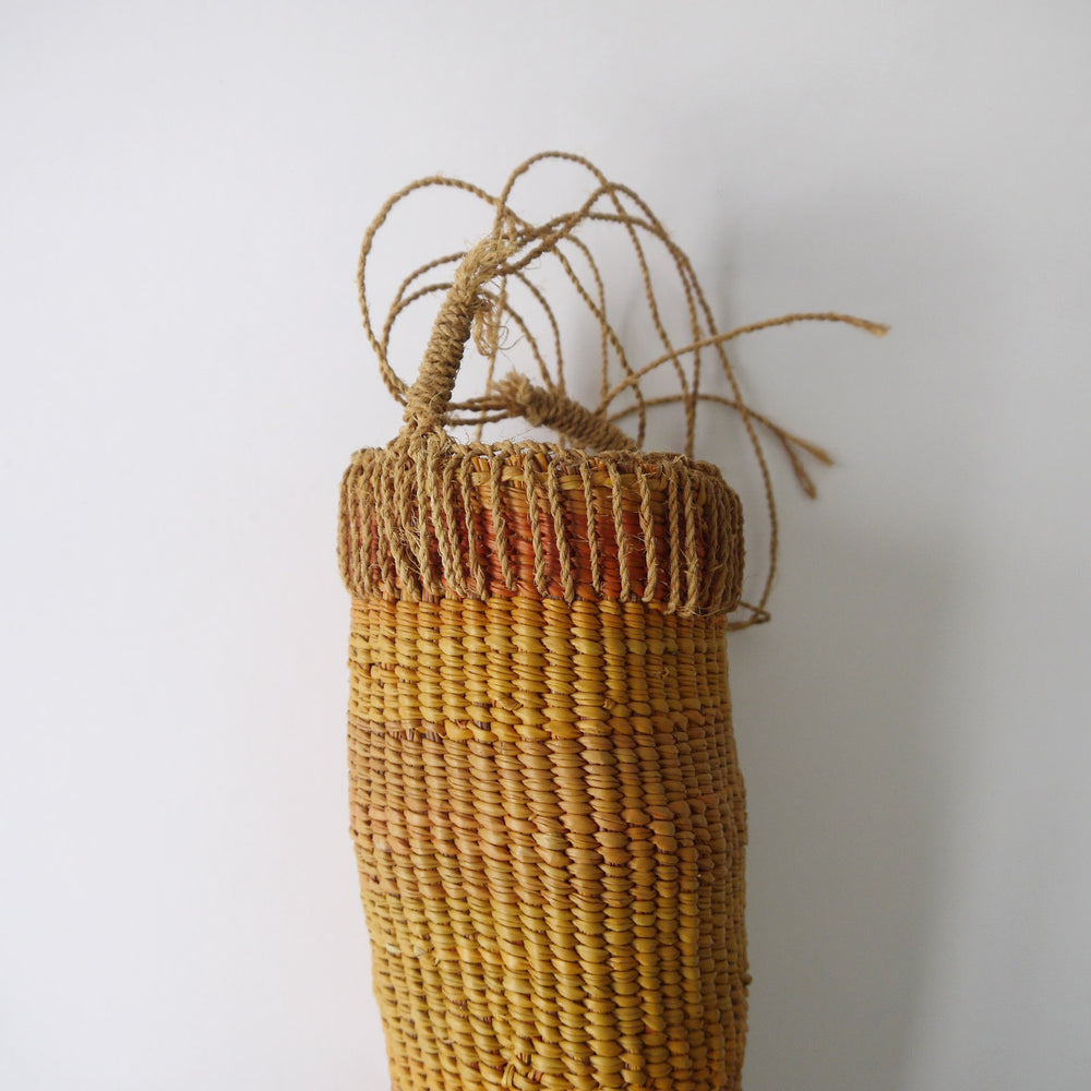 
            
                Load image into Gallery viewer, Vintage Orange Conical Basket
            
        