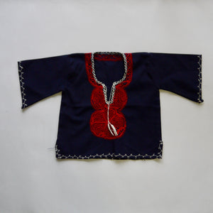 vintage embroidered African long sleeve top girl 2y