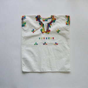 
            
                Load image into Gallery viewer, vintage hand stitched rainbow embroidered kaftan kids 18m-2y
            
        