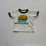 vintage kids 1970/80s NBA Basketball all cotton graphic ringer t-shirt