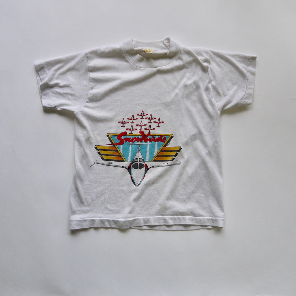vintage kids 1980s Canadian Air Force snowbirds graphic tee