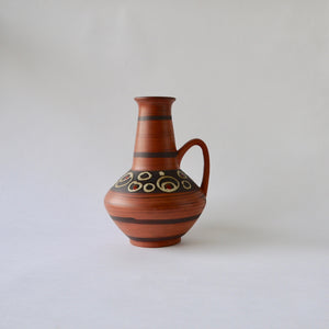 1960's Vintage East German pottery tall vintage ceramic vase