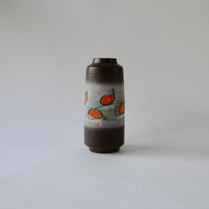 
            
                Load image into Gallery viewer, 1970&amp;#39;s Vintage East German pottery brown orange vintage ceramic vase
            
        