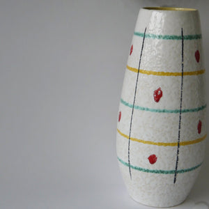 1960-70's Vintage East German pottery scheurich tall ceramic vase