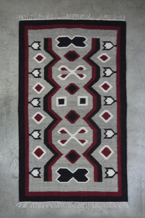 
            
                Load image into Gallery viewer, Vintage Navajo Tribal kilim Handmade Wool Rug  G
            
        