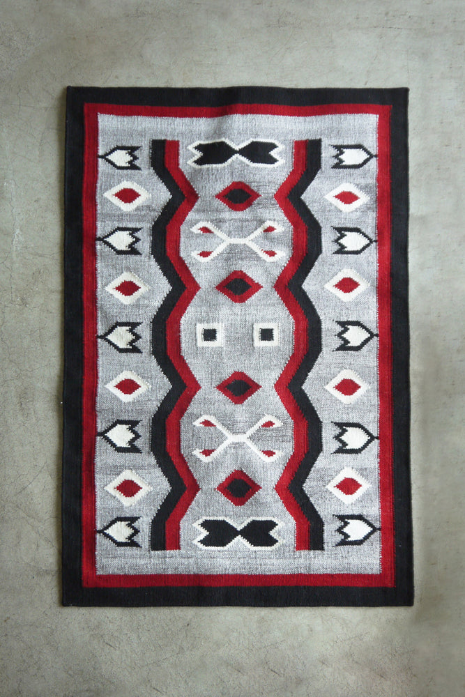 Vintage Navajo Hand Woven kilim Geometrical Pattern Wool Area Rugs 97×155cm