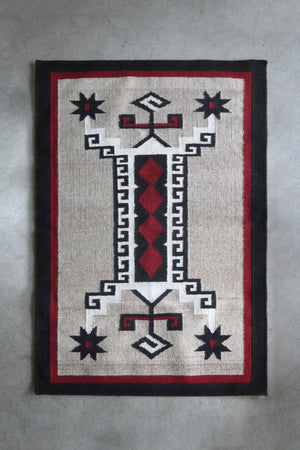 Vintage Navajo Hand Woven kilim Geometrical Pattern Wool Area Rugs 97×155cm