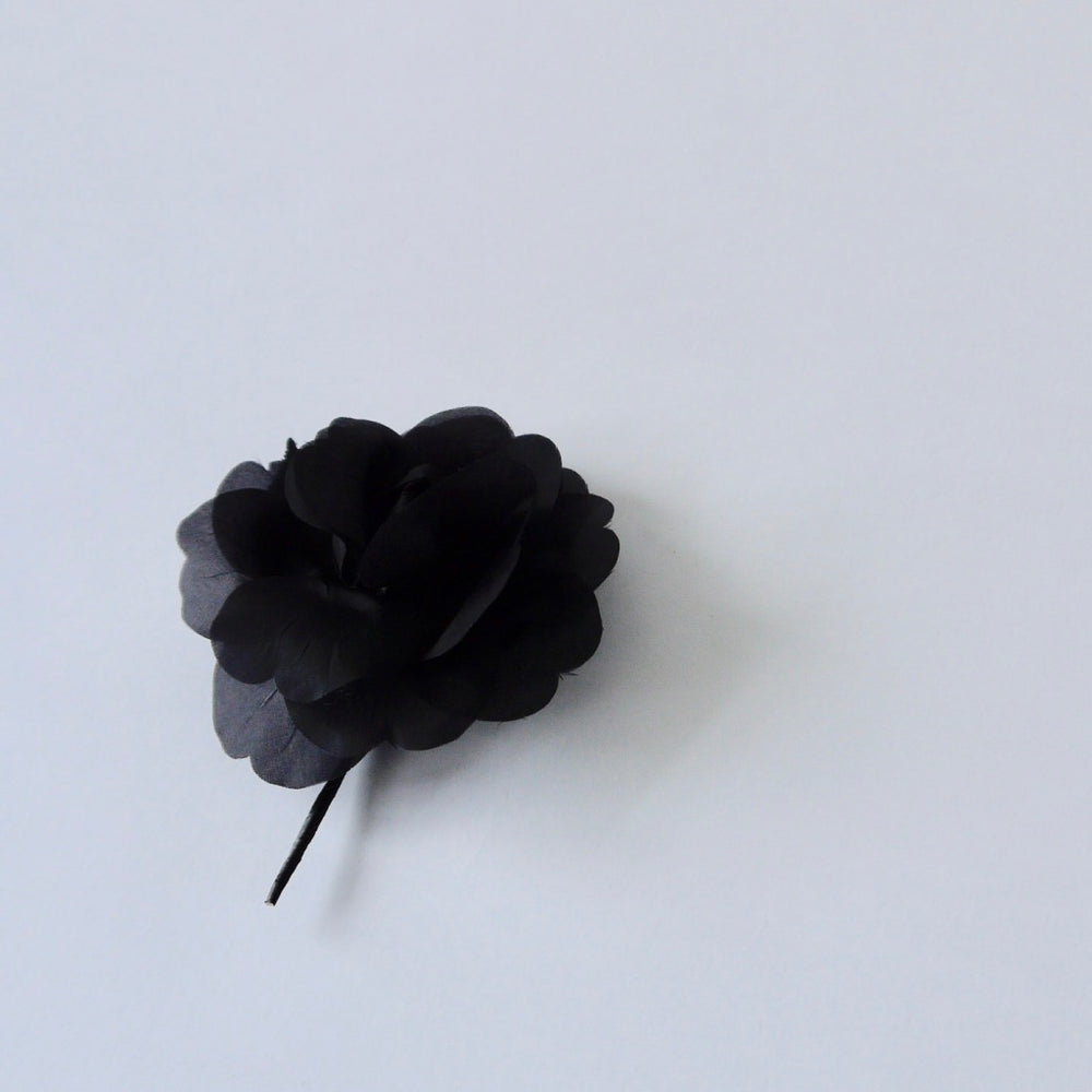 Vintage Black Rose corsage