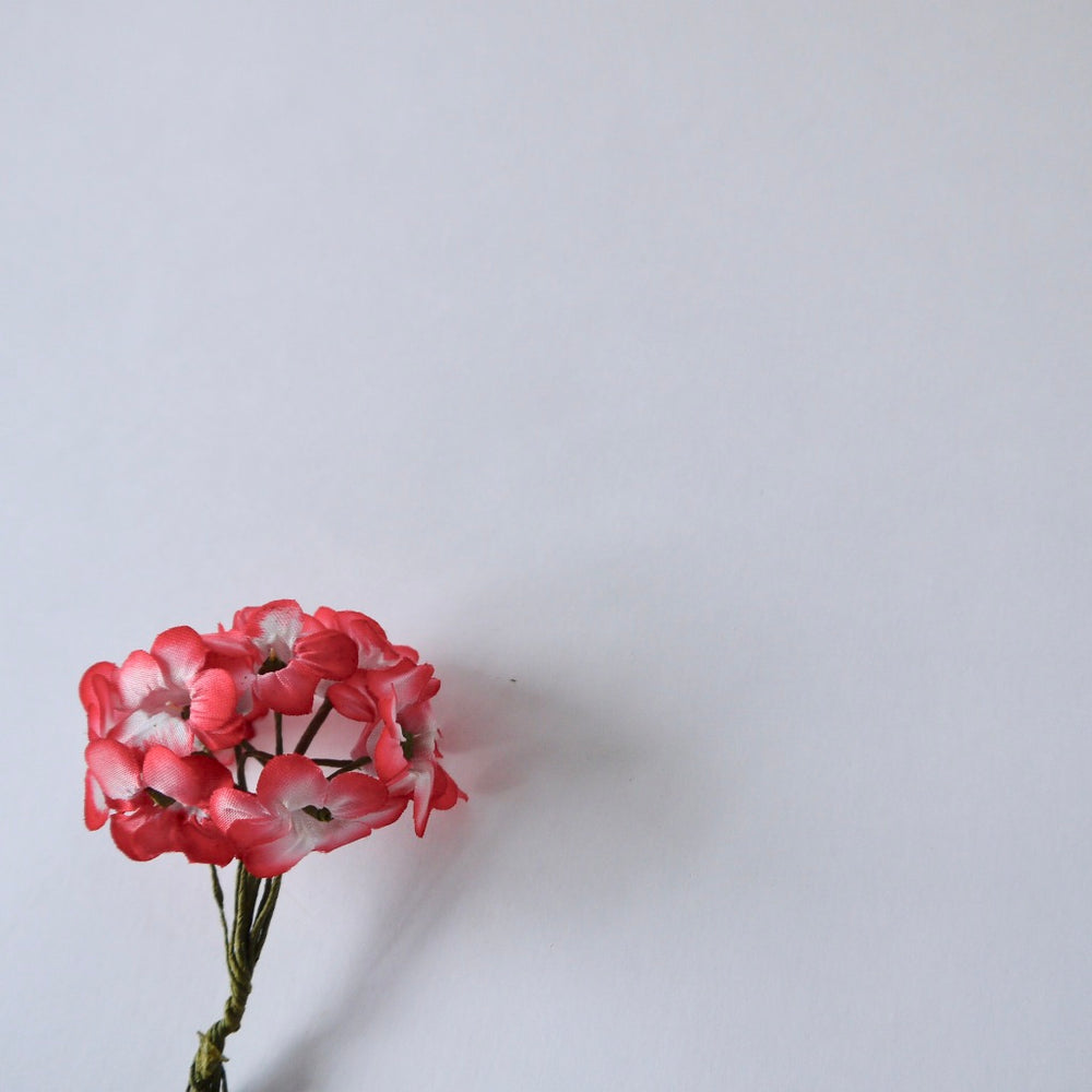 Vintage Cerise Pink Silk Flower corsage