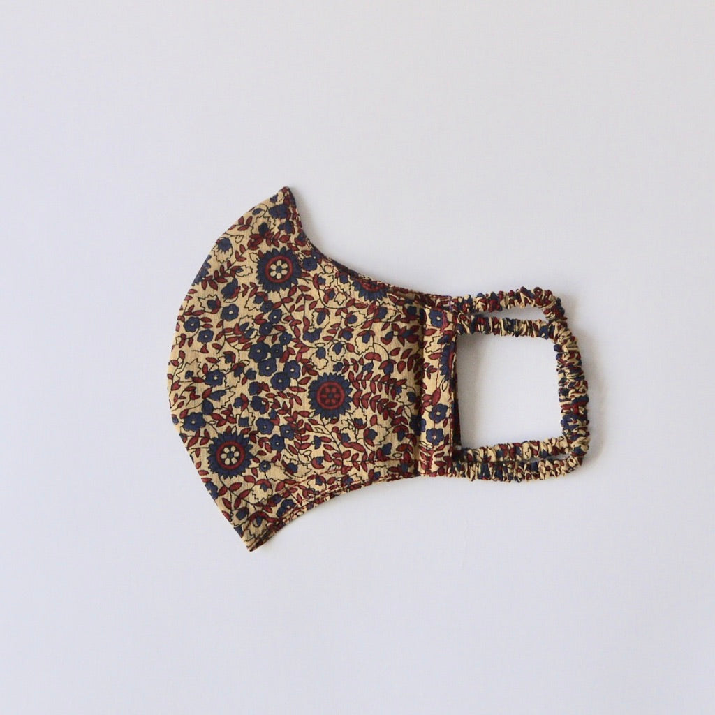 INDIA COTTON HAND PRINT MASK (BEIGE) – S-STORE